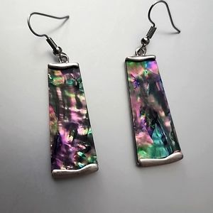 BOHO MULTICOLOR Acrylic Silver Abalone Shell